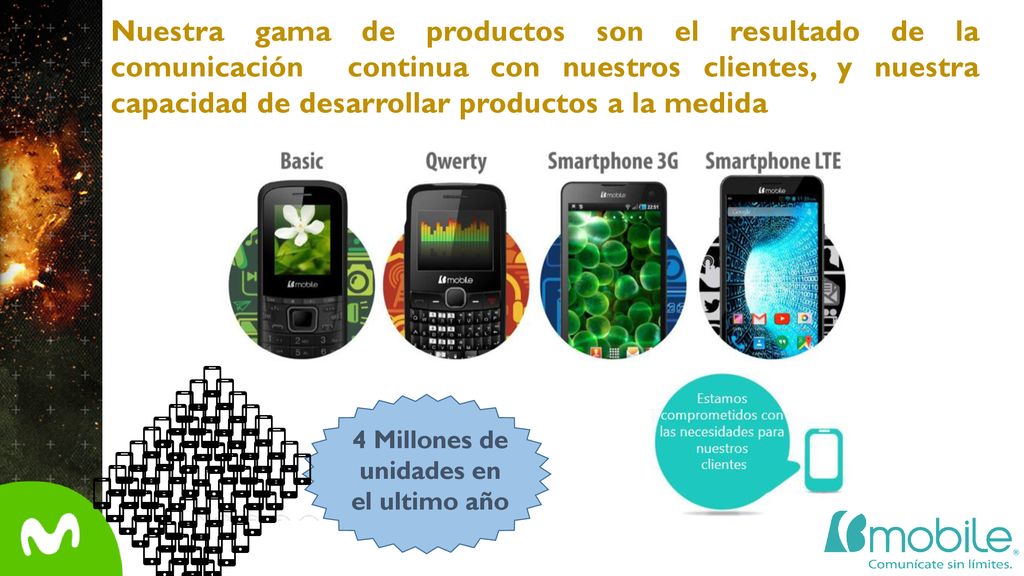 Tenemos 4 categorías de producto disponibles