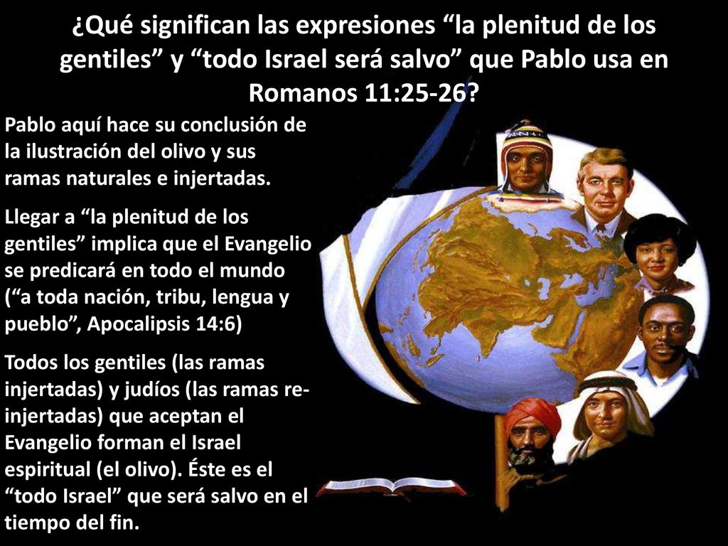 ¿Qué significan las expresiones la plenitud de los gentiles y todo Israel será salvo que Pablo usa en Romanos 11:25-26