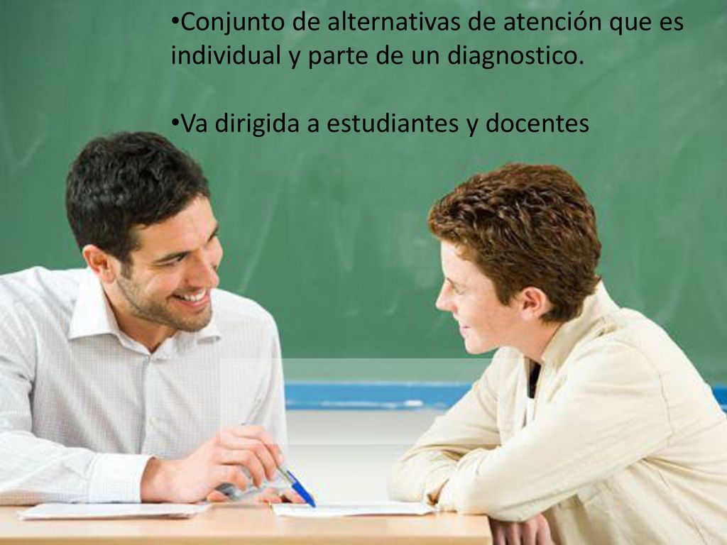 Conjunto de alternativas de atención que es individual y parte de un diagnostico.
