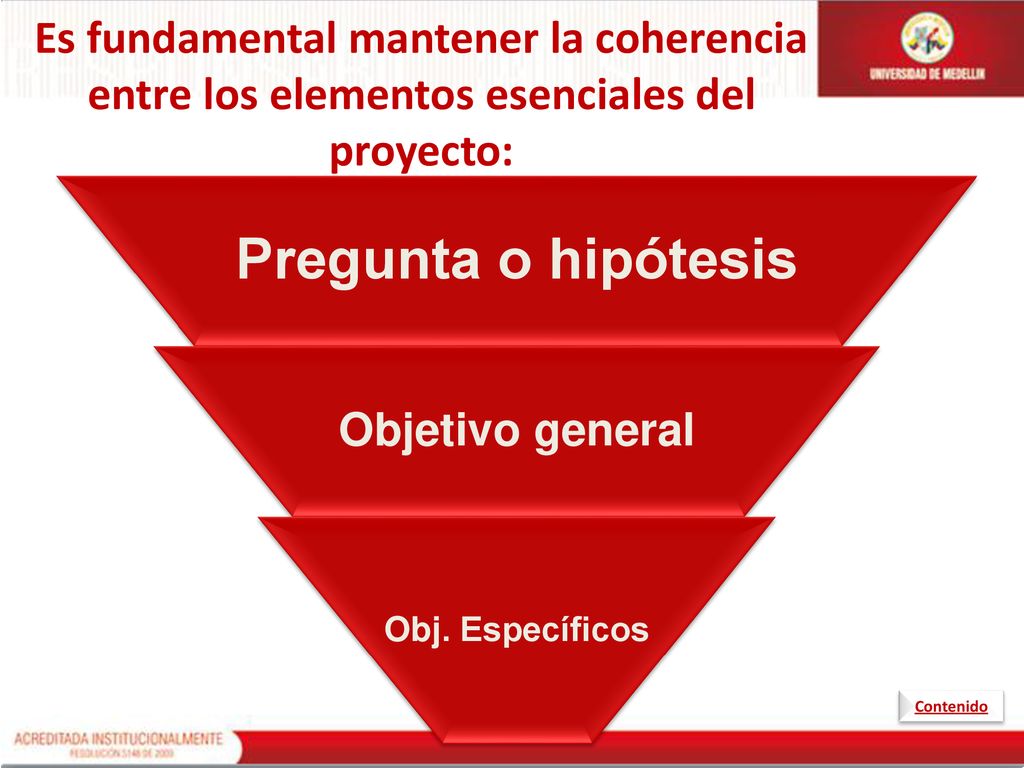 Es fundamental mantener la coherencia entre los elementos esenciales del proyecto: