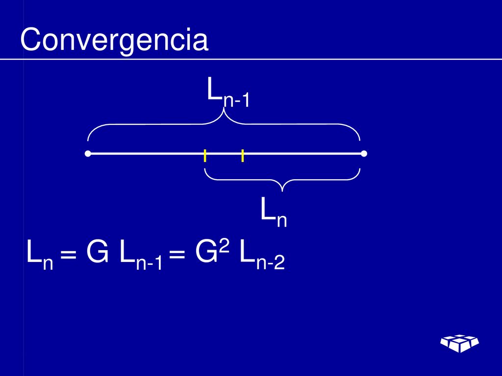 Convergencia Ln-1 Ln Ln = G Ln-1 = G2 Ln-2