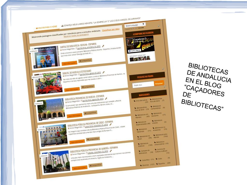 QA UBSOU BIBLIOTECAS DE ANDALUCIA EN EL BLOG CAÇADORES DE BIBLIOTECAS