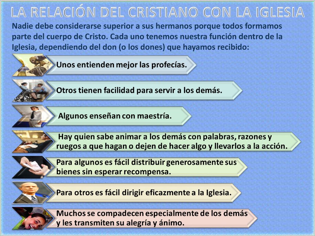 Nadie debe considerarse superior a sus hermanos porque todos formamos parte del cuerpo de Cristo.