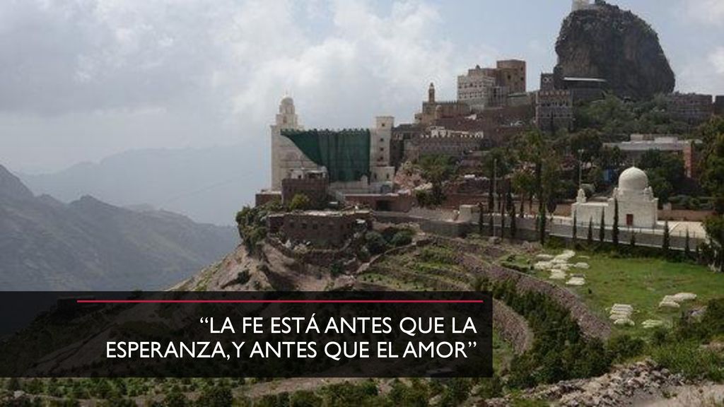 La fe está antes que la esperanza, y antes que el amor