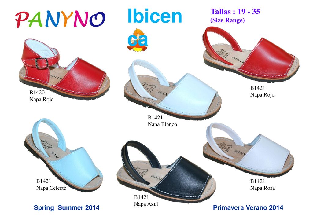 Ibicenca Tallas : (Size Range) Spring Summer 2014