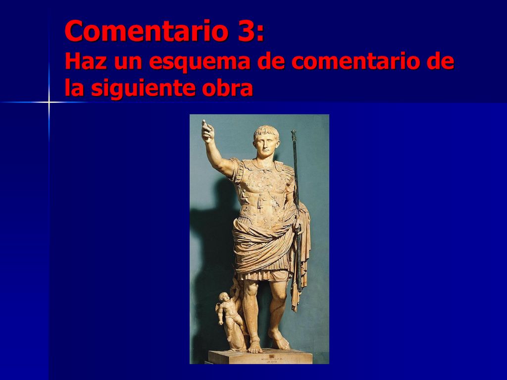 Comentario 3: Haz un esquema de comentario de la siguiente obra