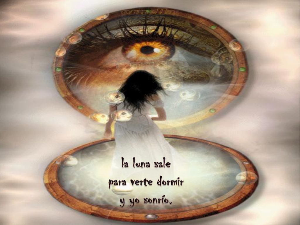 la luna sale para verte dormir y yo sonrío.