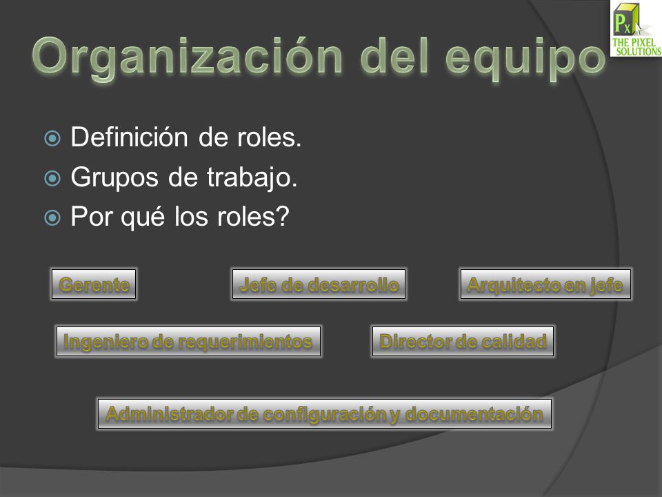 Organización del equipo