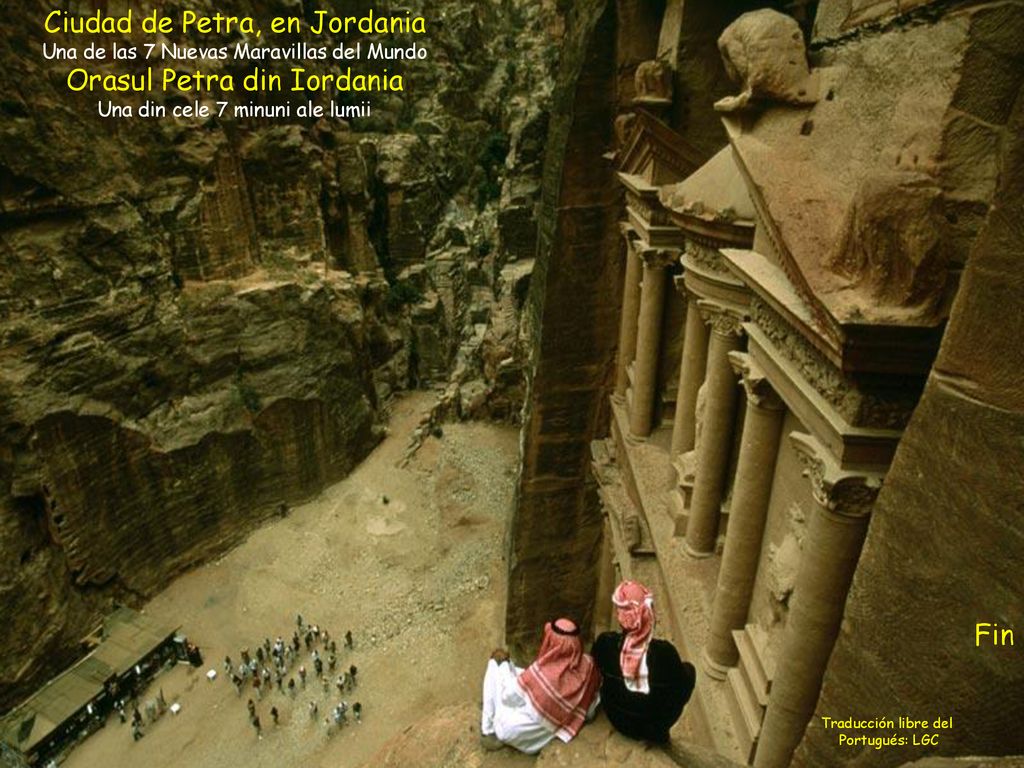 Ciudad de Petra, en Jordania Orasul Petra din Iordania
