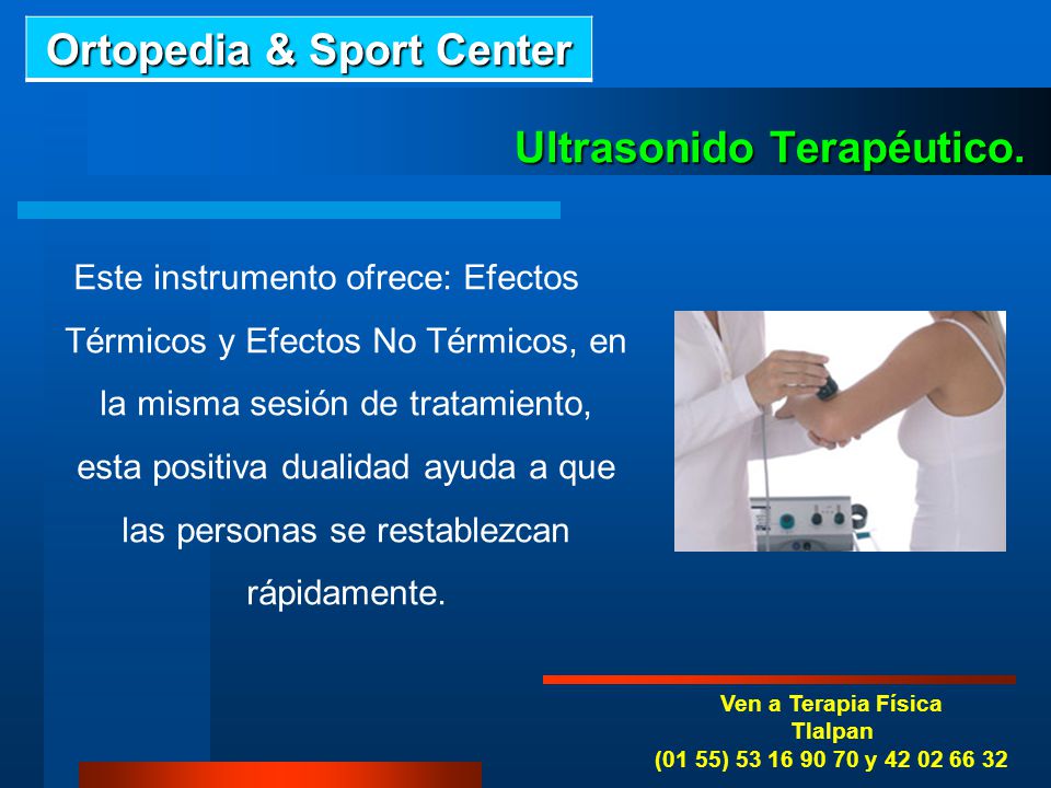 Ultrasonido Terapéutico Es un - Fisioterapia a domicilio