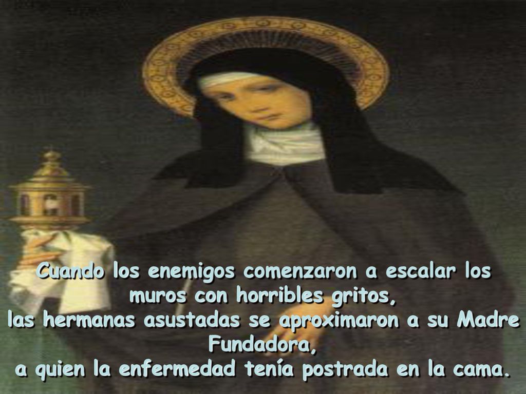 Cuando los enemigos comenzaron a escalar los muros con horribles gritos,