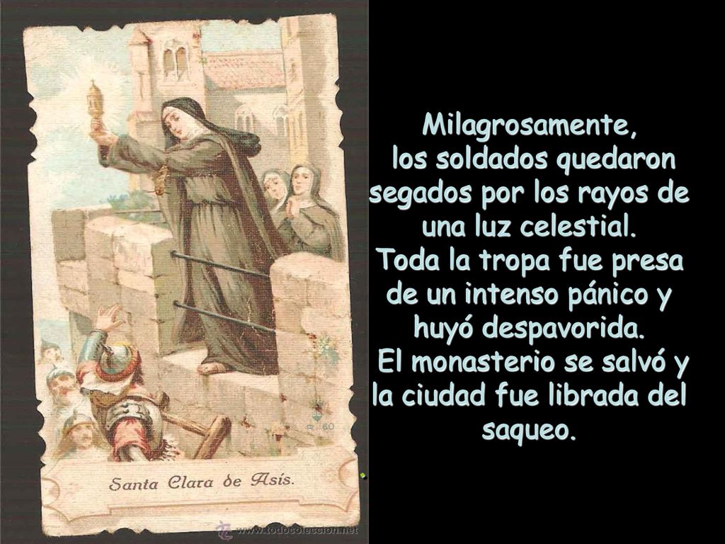 los soldados quedaron segados por los rayos de una luz celestial.