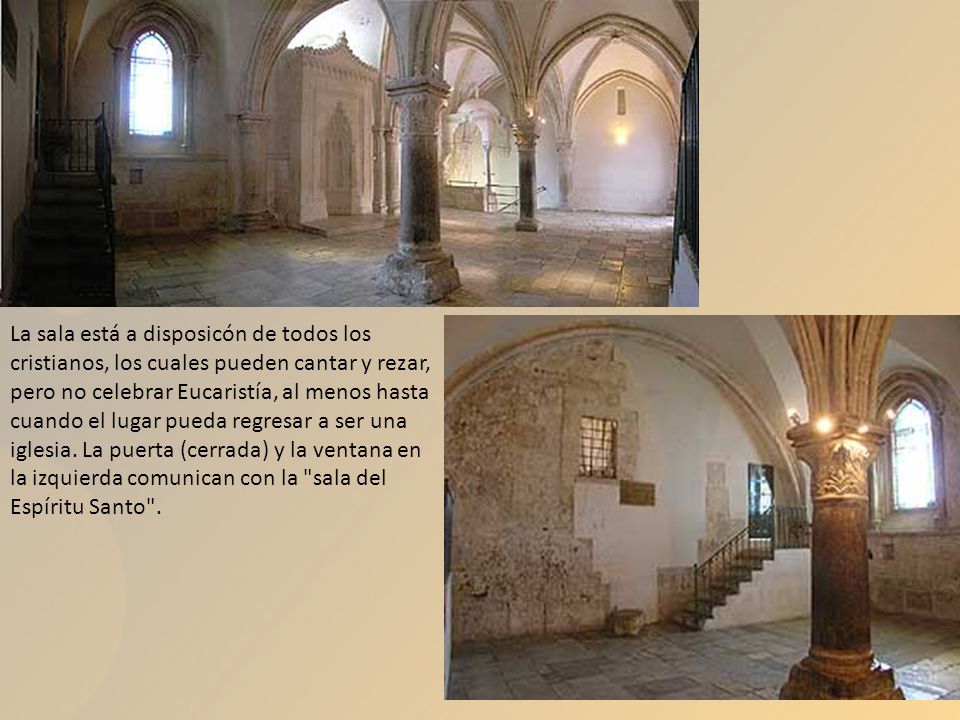 La sala está a disposicón de todos los cristianos, los cuales pueden cantar y rezar, pero no celebrar Eucaristía, al menos hasta cuando el lugar pueda regresar a ser una iglesia.