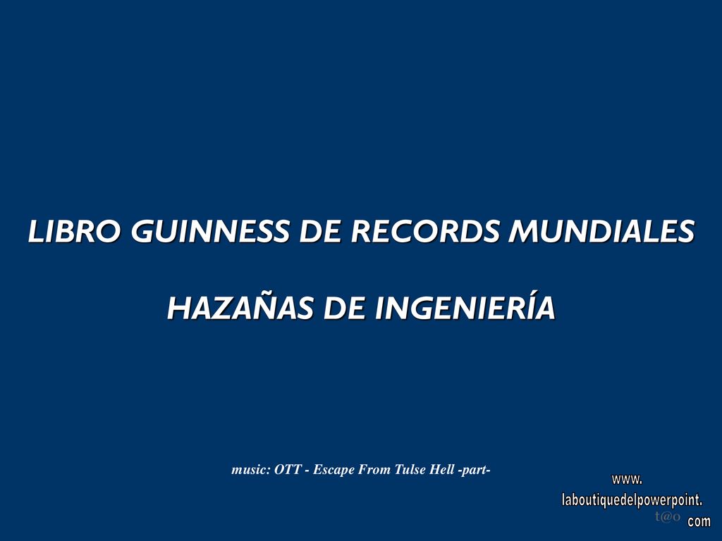 LIBRO GUINNESS DE RECORDS MUNDIALES HAZAÑAS DE INGENIERÍA