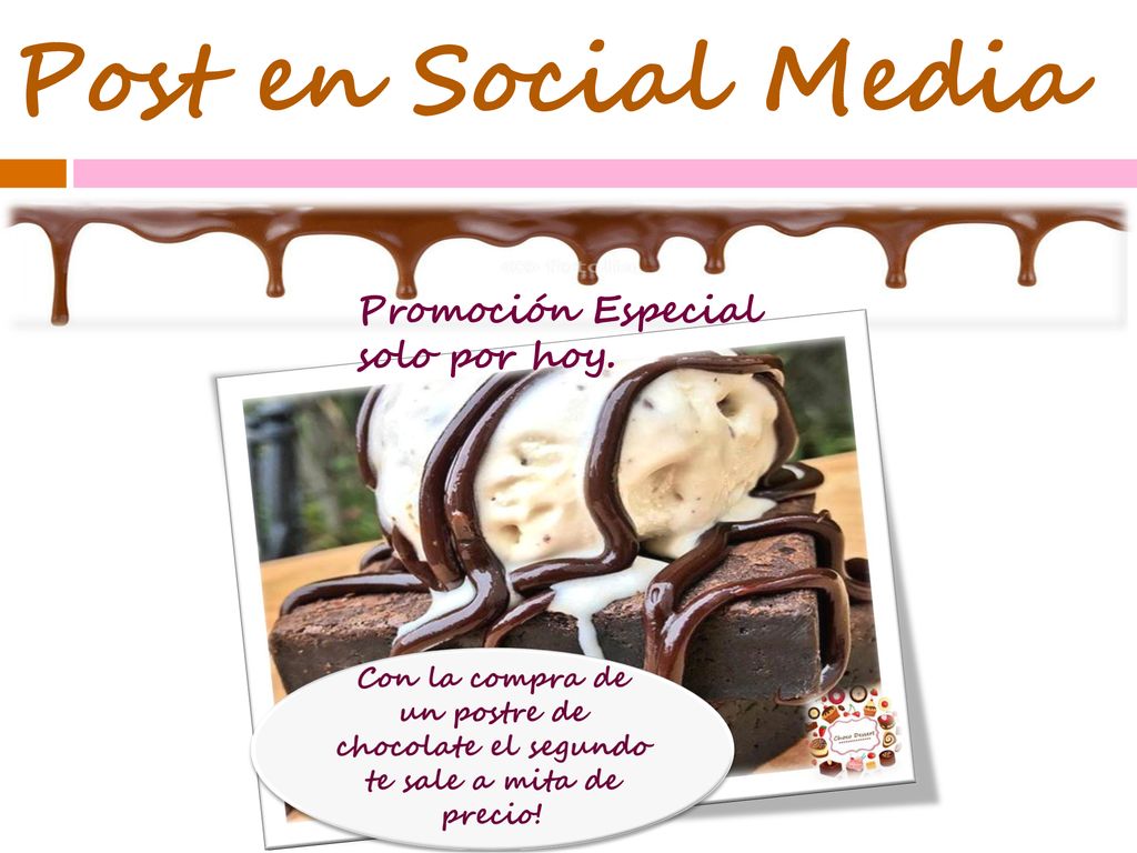 Post en Social Media Promoción Especial solo por hoy.