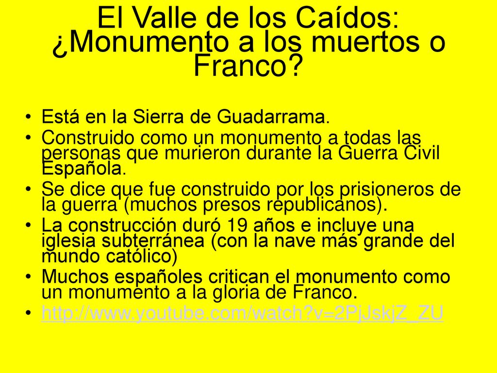 El Valle de los Caídos: ¿Monumento a los muertos o Franco