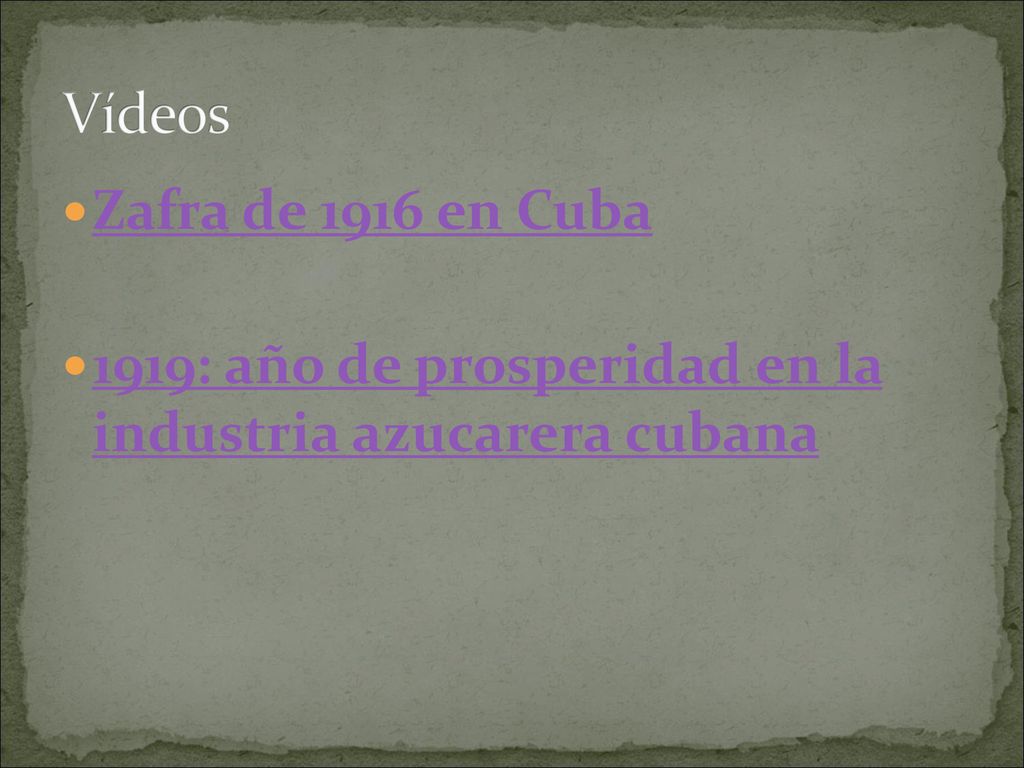 Vídeos Zafra de 1916 en Cuba 1919: año de prosperidad en la industria azucarera cubana