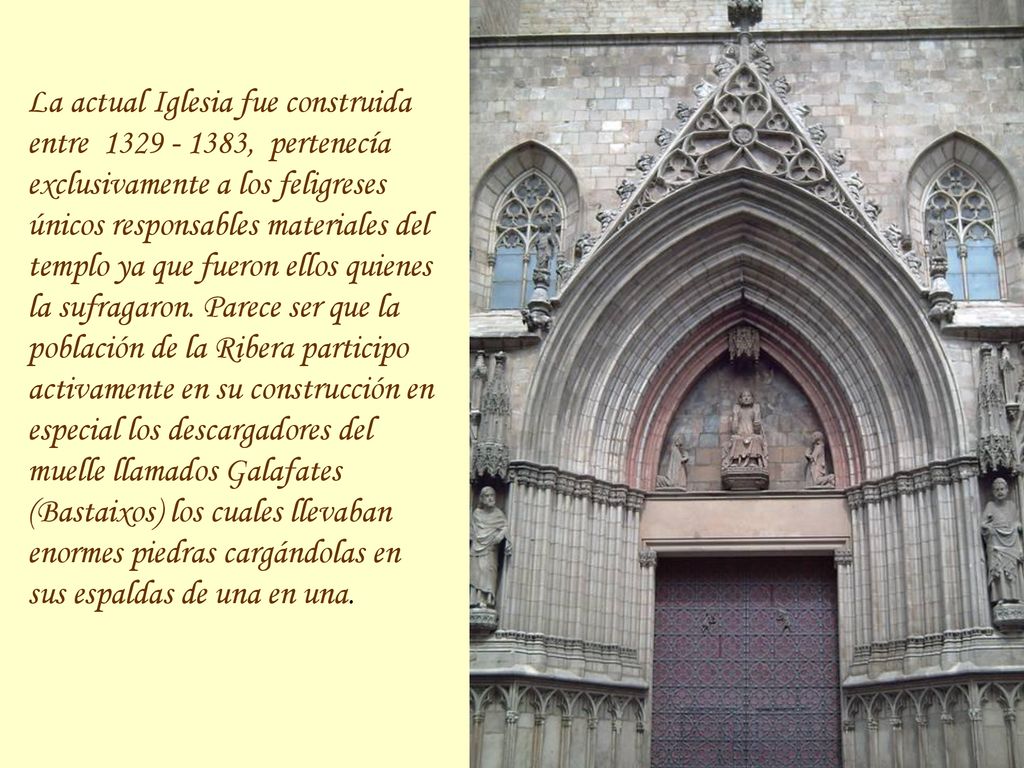 La actual Iglesia fue construida entre , pertenecía exclusivamente a los feligreses únicos responsables materiales del templo ya que fueron ellos quienes la sufragaron.