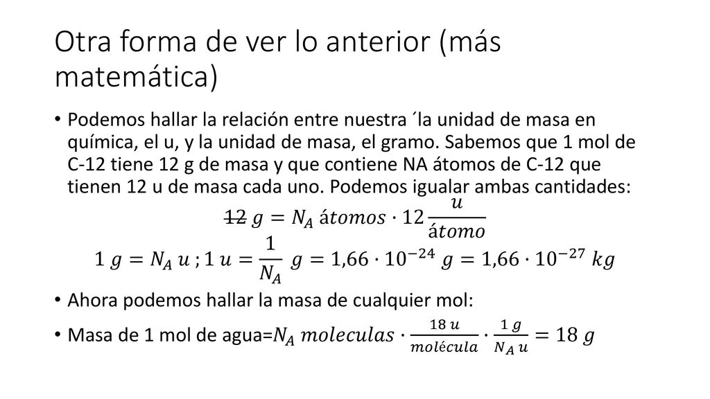 Otra forma de ver lo anterior (más matemática)