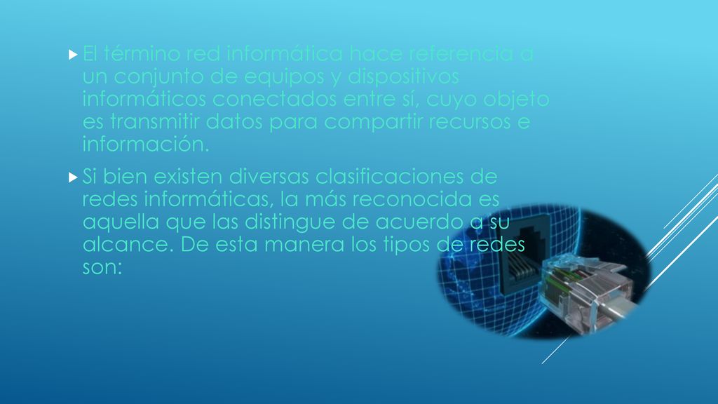 El término red informática hace referencia a un conjunto de equipos y dispositivos informáticos conectados entre sí, cuyo objeto es transmitir datos para compartir recursos e información.