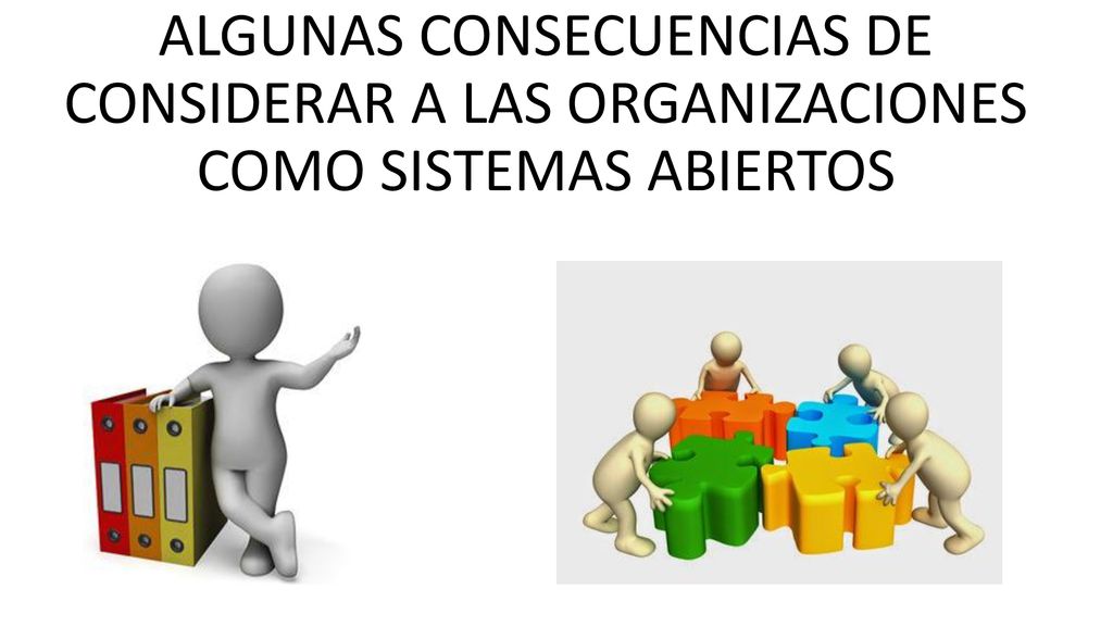 ALGUNAS CONSECUENCIAS DE CONSIDERAR A LAS ORGANIZACIONES COMO SISTEMAS ABIERTOS