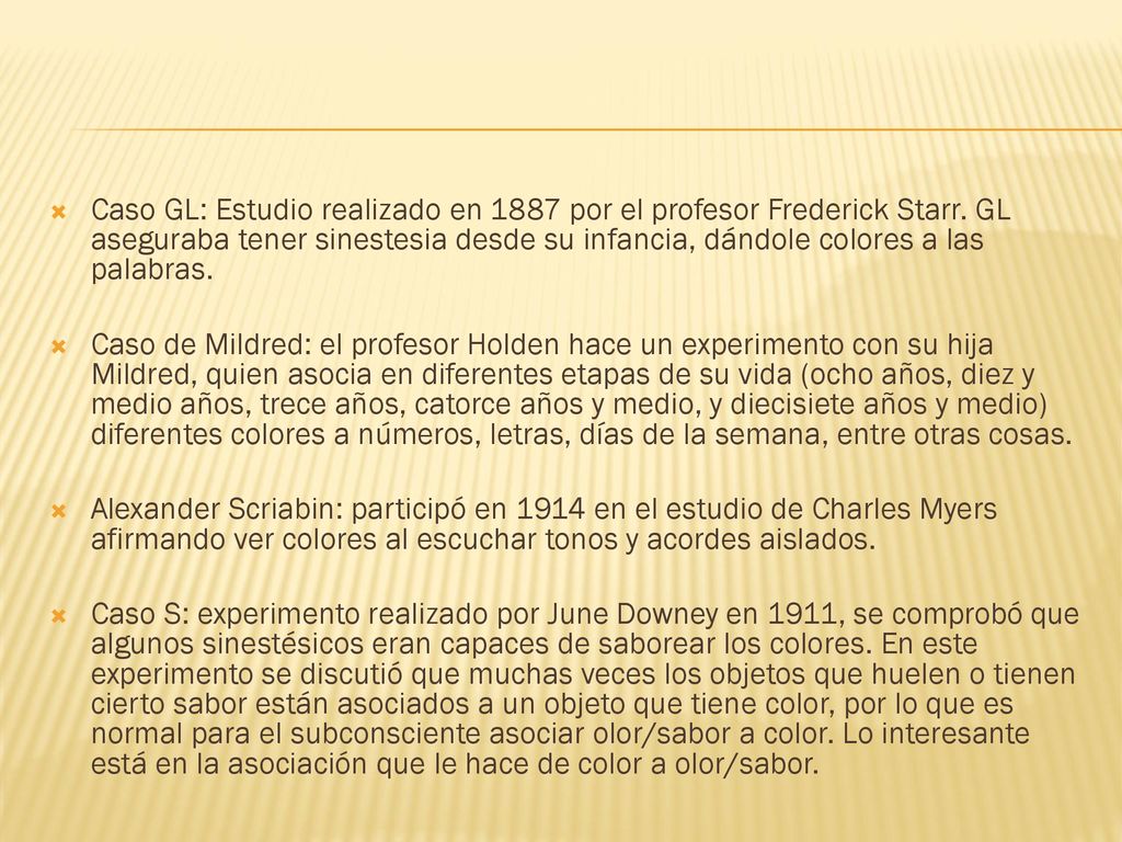 Caso GL: Estudio realizado en 1887 por el profesor Frederick Starr