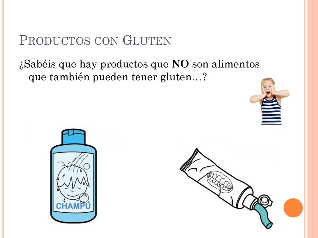 Productos con Gluten ¿Sabéis que hay productos que NO son alimentos que también pueden tener gluten…