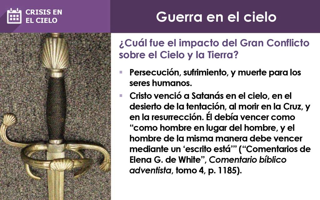 Guerra en el cielo CRISIS EN. EL CIELO. ¿Cuál fue el impacto del Gran Conflicto sobre el Cielo y la Tierra