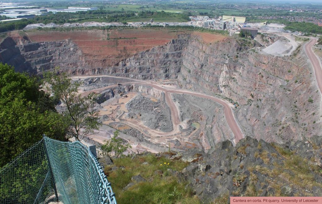 Cantera en corta. Pit quarry. University of Leicester