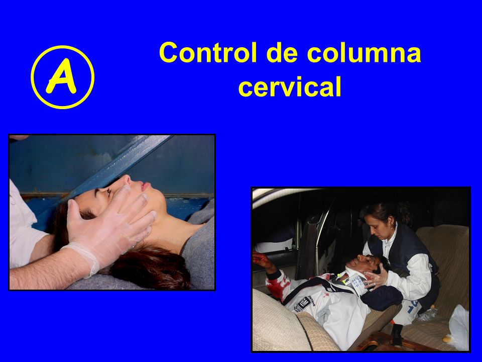 Control de columna cervical