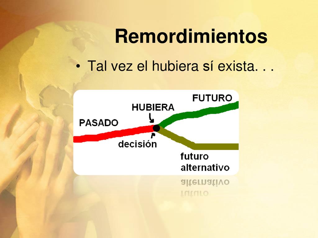 Remordimientos Tal vez el hubiera sí exista. . .
