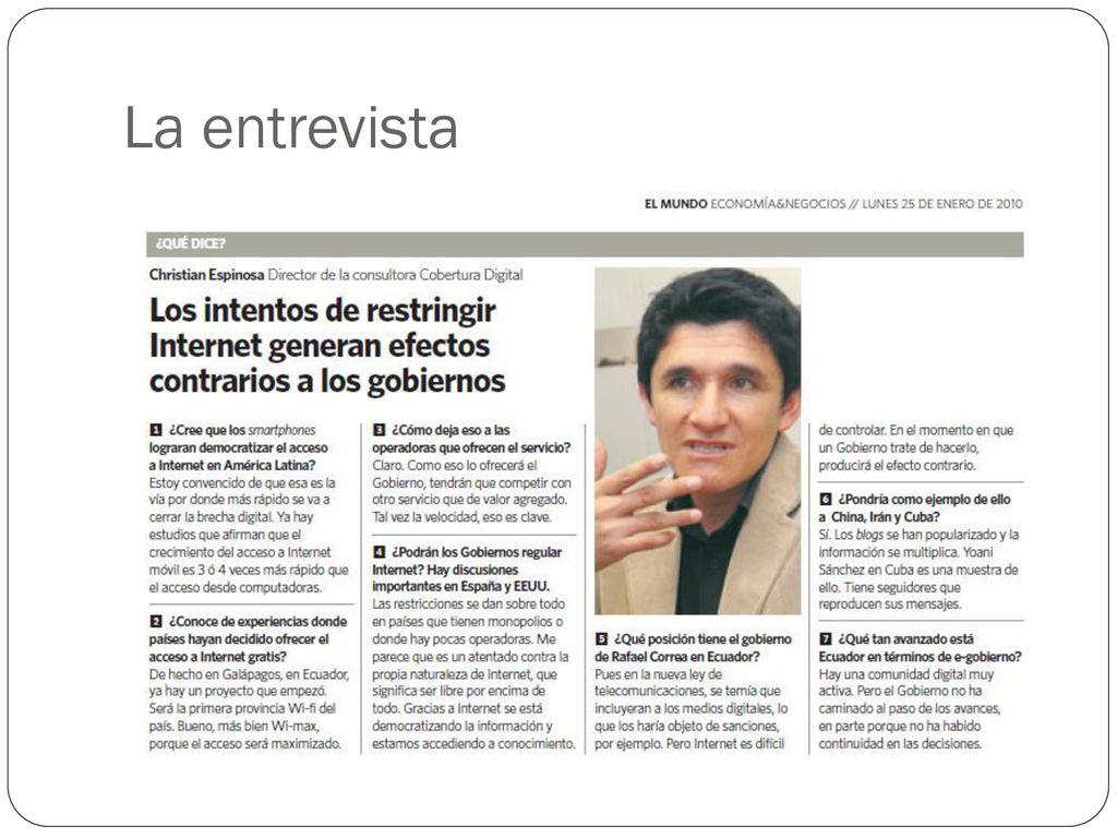 La entrevista