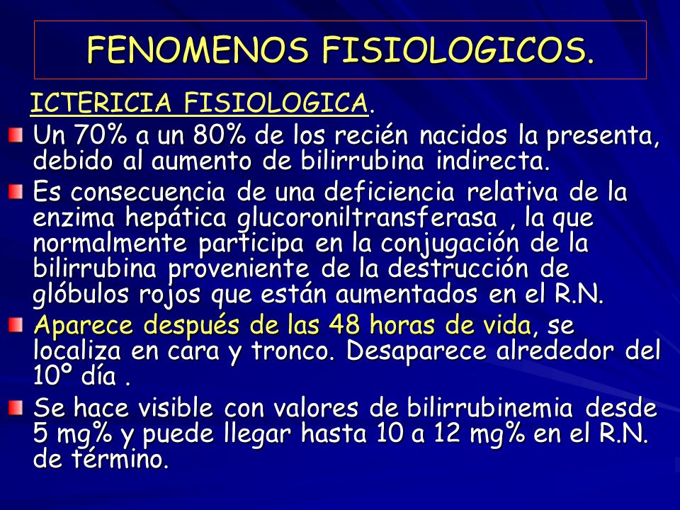 FENOMENOS FISIOLOGICOS.