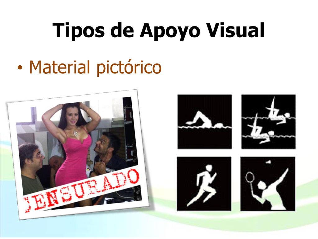 Tipos de Apoyo Visual Material pictórico