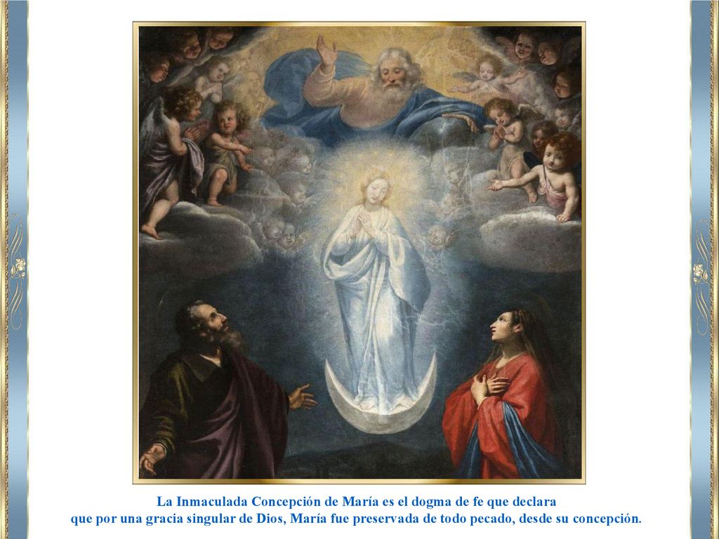 La Inmaculada Concepción de María es el dogma de fe que declara