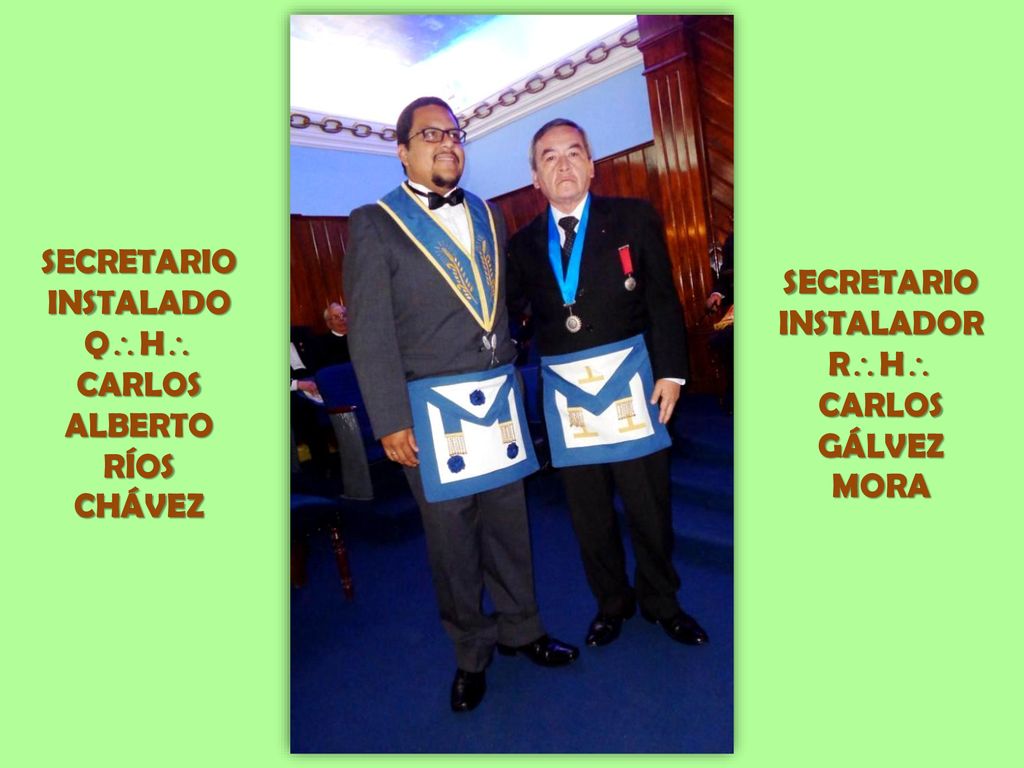 SECRETARIO INSTALADO QH CARLOS ALBERTO RÍOS CHÁVEZ SECRETARIO INSTALADOR RH CARLOS GÁLVEZ MORA