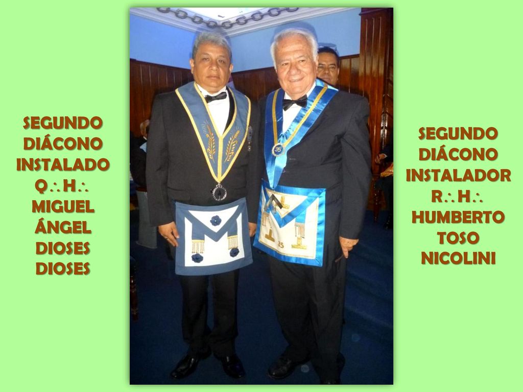 SEGUNDO DIÁCONO. INSTALADO. QH MIGUEL. ÁNGEL. DIOSES. SEGUNDO. DIÁCONO. INSTALADOR. RH