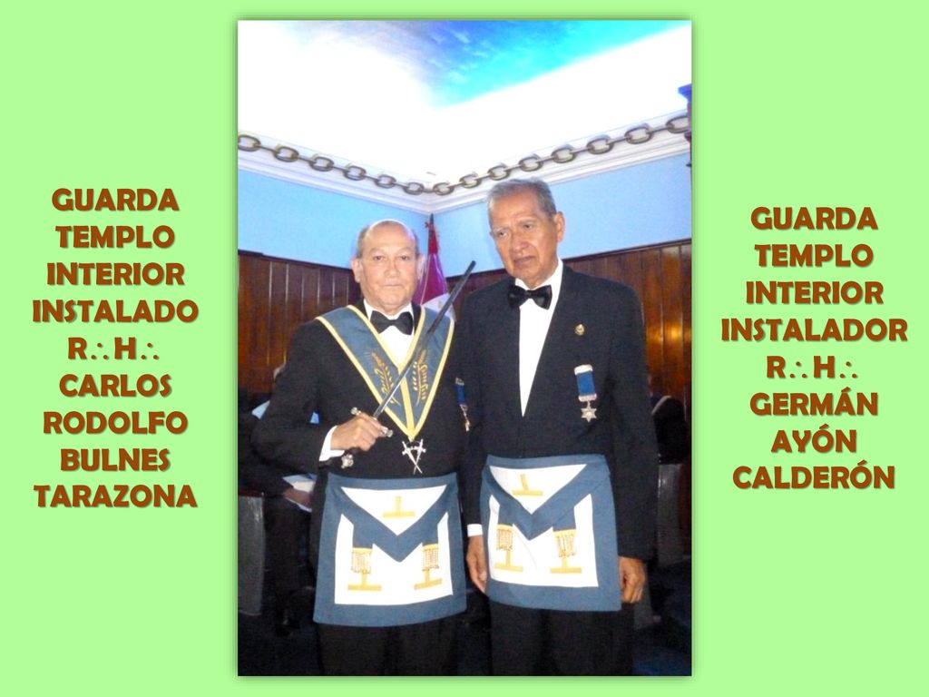 GUARDA TEMPLO. INTERIOR. INSTALADO. RH CARLOS. RODOLFO. BULNES. TARAZONA. GUARDA. TEMPLO.