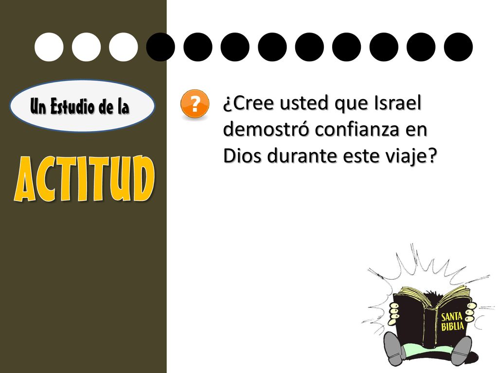 llllllllllll ¿Cree usted que Israel demostró confianza en Dios durante este viaje Un Estudio de la.