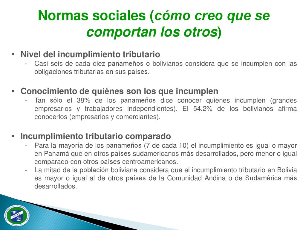 Normas sociales (cómo creo que se comportan los otros)