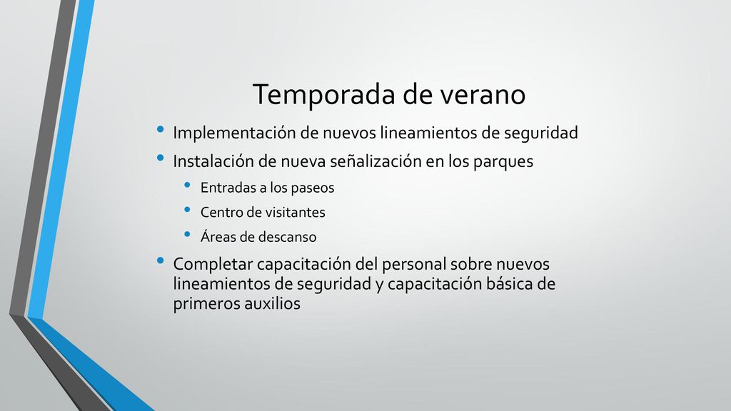 Temporada de verano Implementación de nuevos lineamientos de seguridad