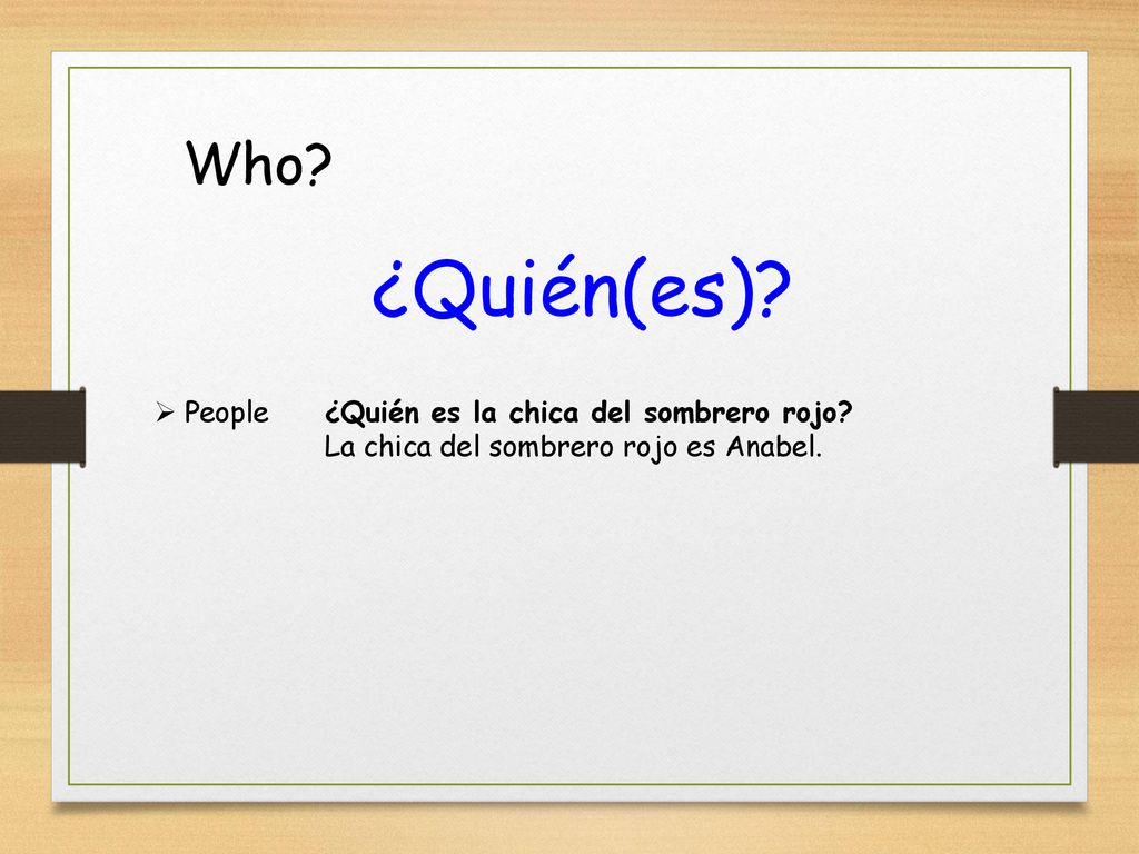 ¿Quién(es) Who People ¿Quién es la chica del sombrero rojo