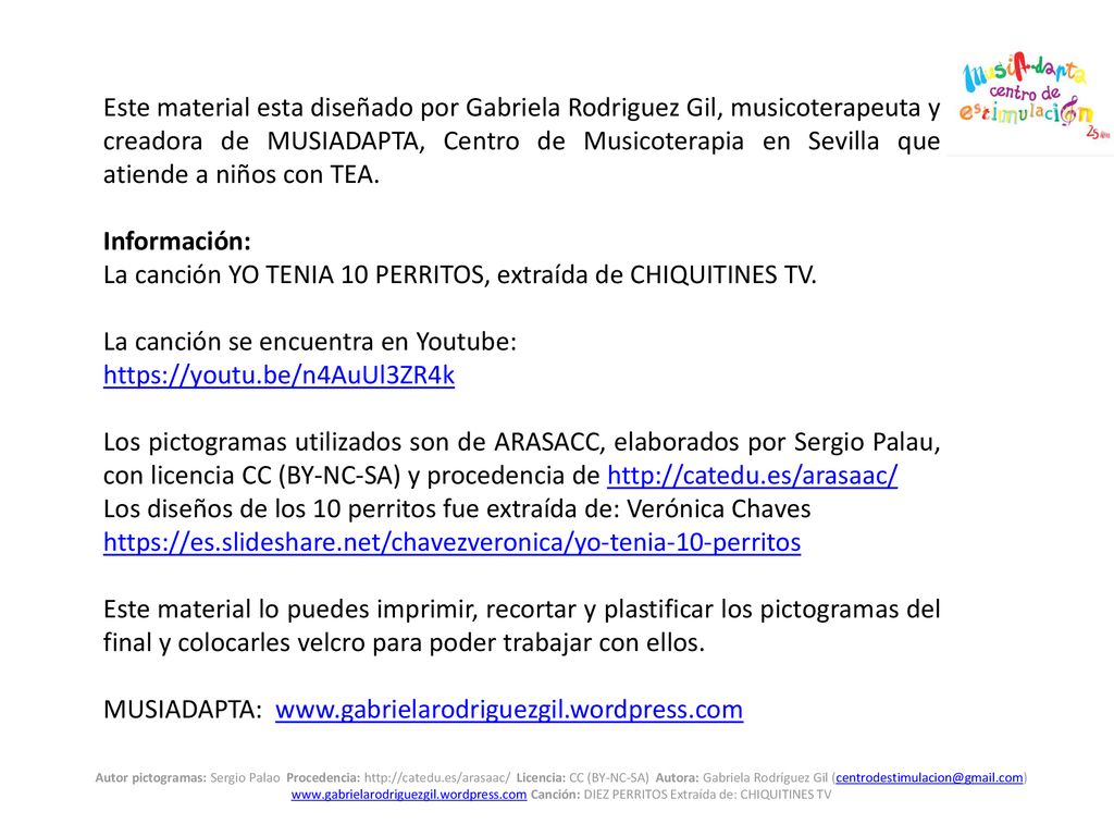 La canción YO TENIA 10 PERRITOS, extraída de CHIQUITINES TV.