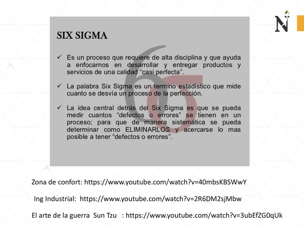 Presentación de video Zona de confort:   v=40mbsKBSWwY. Ing Industrial:   v=2R6DM2sjMbw.