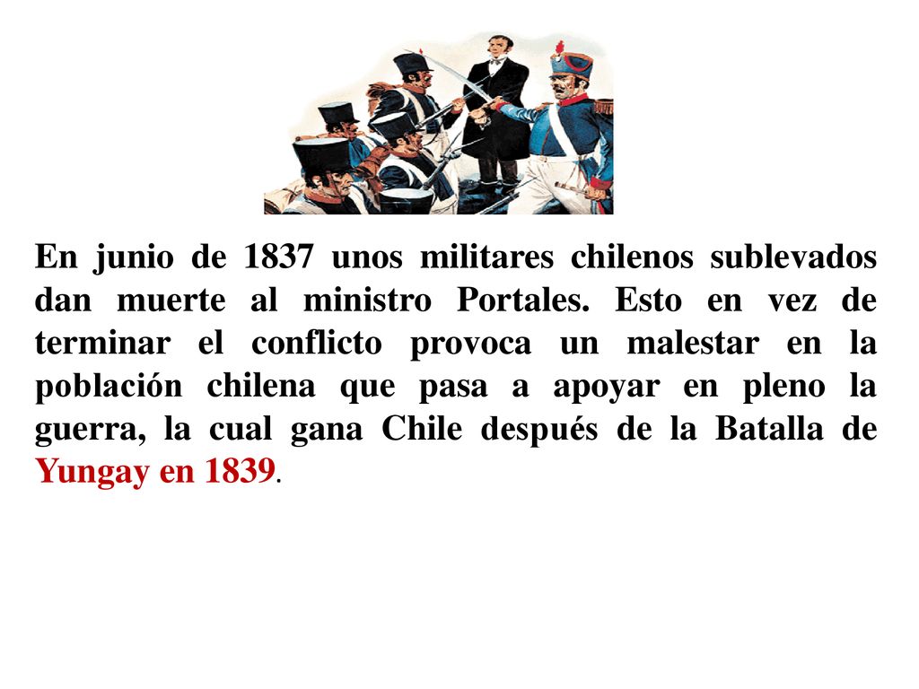 En junio de 1837 unos militares chilenos sublevados dan muerte al ministro Portales.
