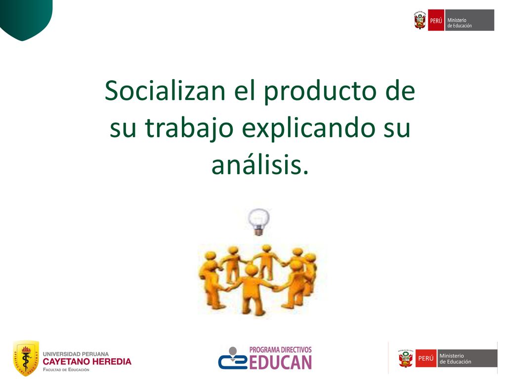 Socializan el producto de su trabajo explicando su análisis.