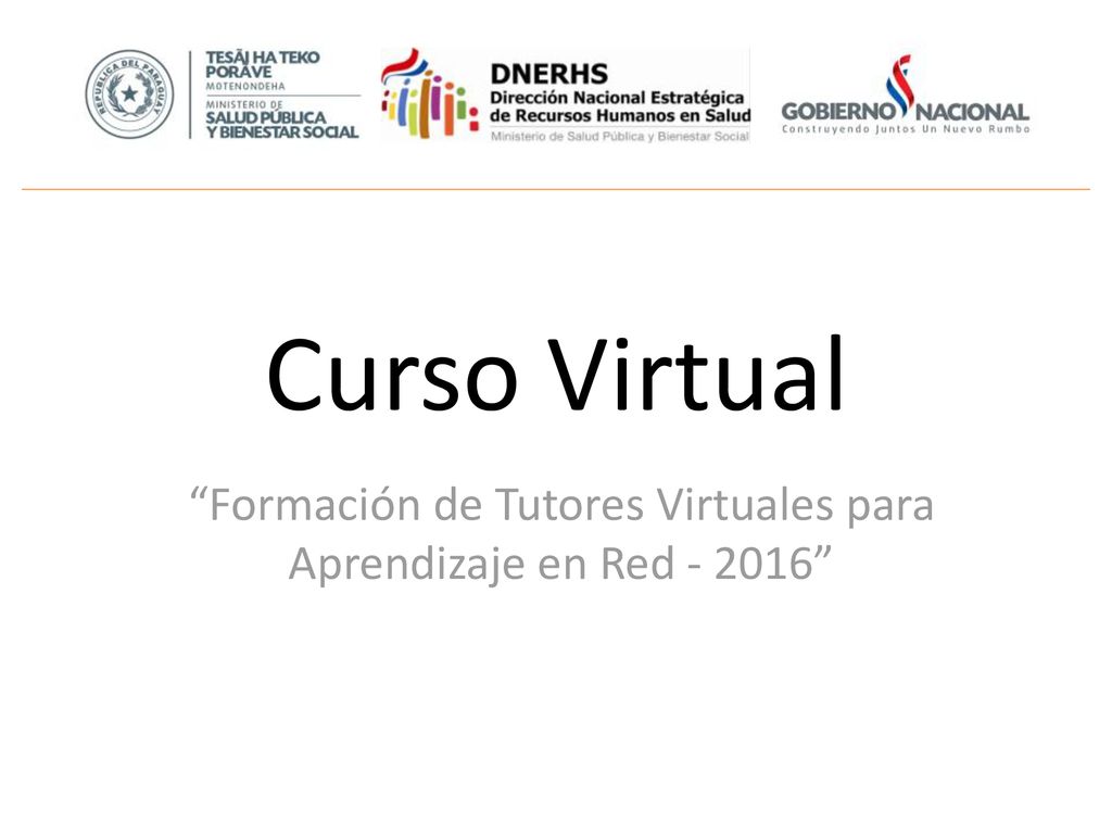 Formación de Tutores Virtuales para Aprendizaje en Red