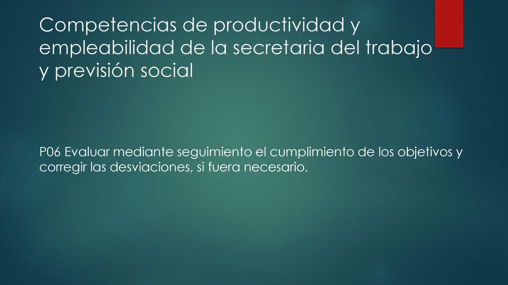 Competencias de productividad y empleabilidad de la secretaria del trabajo y previsión social