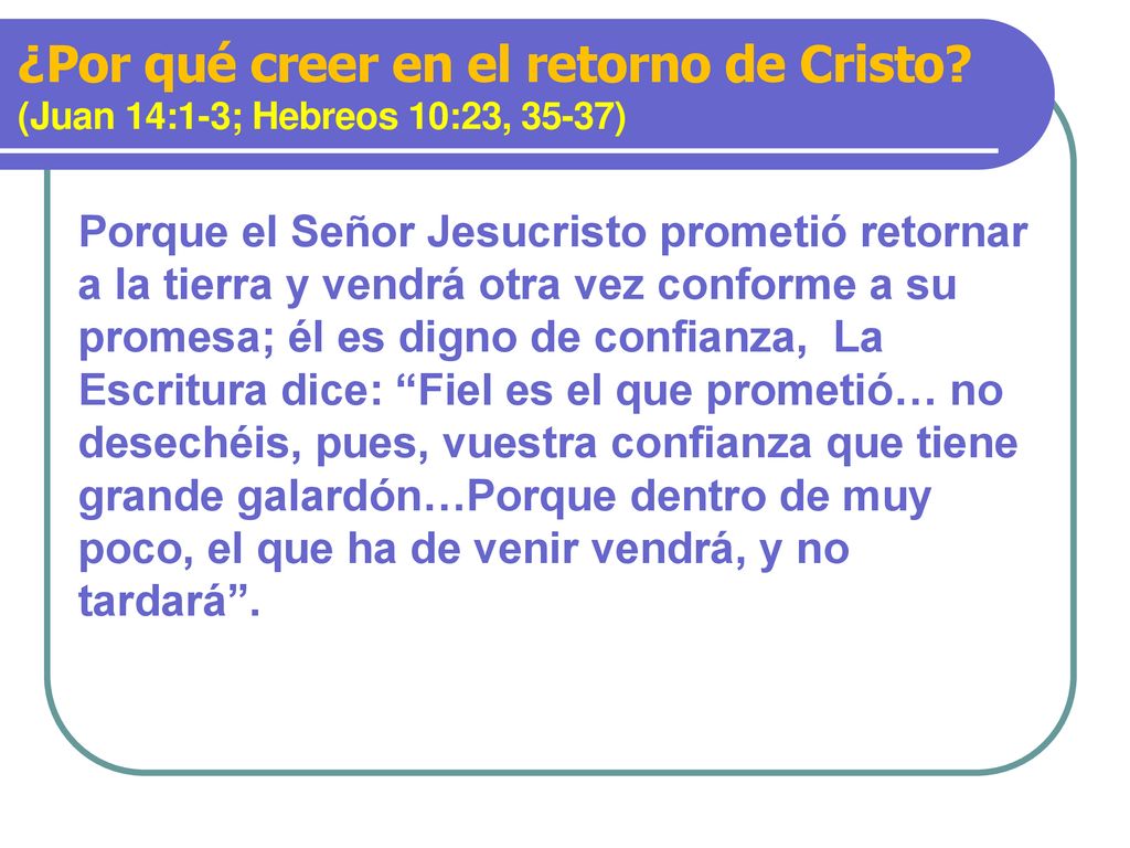 ¿Por qué creer en el retorno de Cristo