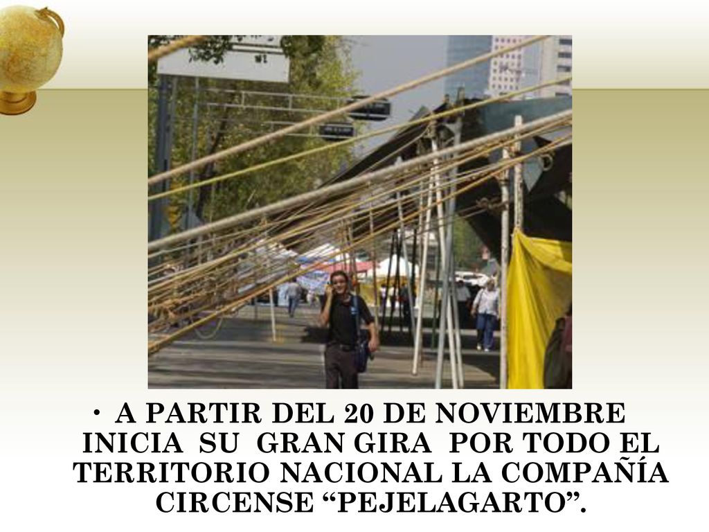 A PARTIR DEL 20 DE NOVIEMBRE INICIA SU GRAN GIRA POR TODO EL TERRITORIO NACIONAL LA COMPAÑÍA CIRCENSE PEJELAGARTO .